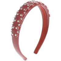 Caciuli Leather Hairband With Studs Femei