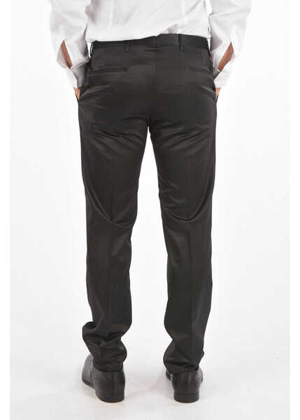 Pantaloni eleganti CORNELIANI Cc Collection Single Pleat Cerim.reward Pants Black Barbati (BM 8907725) 2