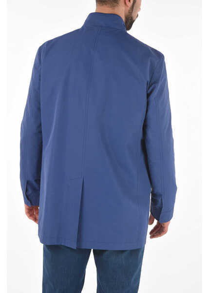 Jachete CORNELIANI Id Front Zipped Buttoned Olley Windbreaker Blue Barbati (BM 8907743) 2