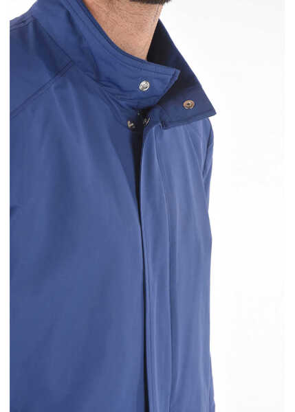 Jachete CORNELIANI Id Front Zipped Buttoned Olley Windbreaker Blue Barbati (BM 8907743) 3