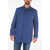 CORNELIANI Id Front Zipped Buttoned Olley Windbreaker Blue