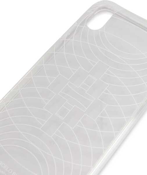 Huse mobil & tablete Marcelo Burlon Embossed Printed Sheer Technofolk Xs Iphone Case White Barbati (BM 8907785) 3