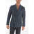 CORNELIANI Cc Collection Side Vents Peak Lapel Patch Pocket Double-Brea Blue