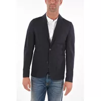 Sacouri Cc Collection 2-Button Blazer With Honeycomb Pattern Barbati