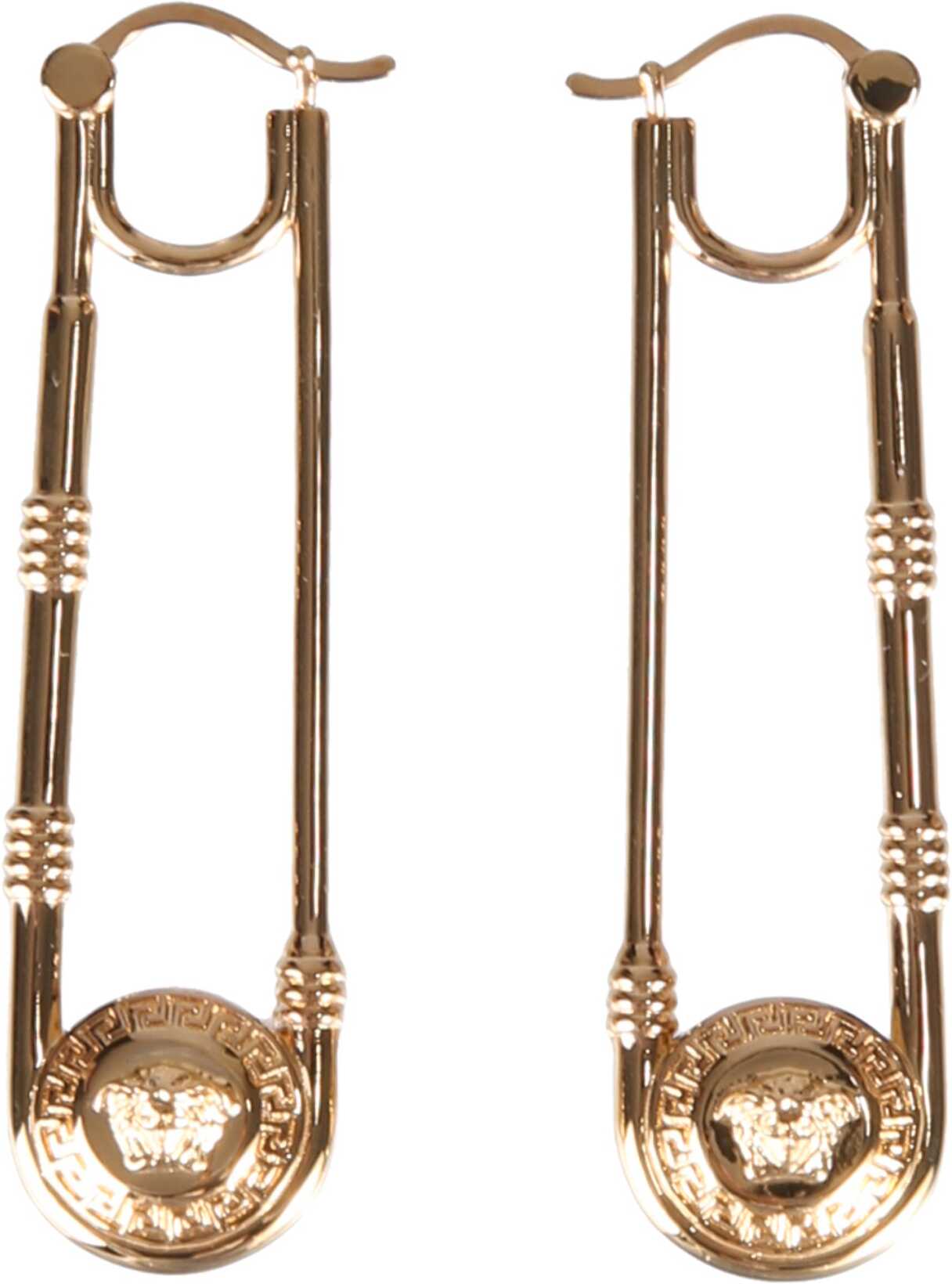 Versace Safety Pin Earrings GOLD image0