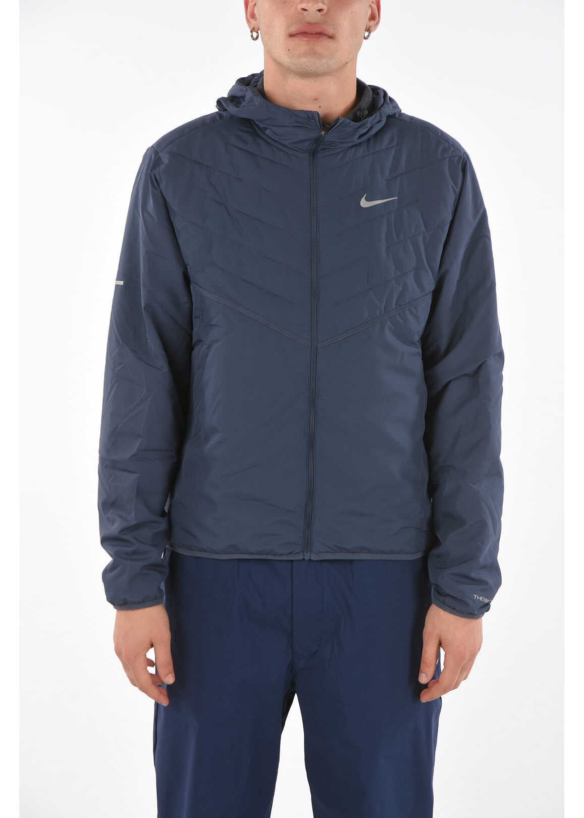 Nike Hooded Running Jacket Blue