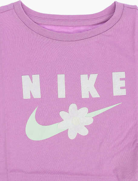 Tricouri Nike Embroidered Logo Sport Daisy Boxy Crew-Neck T-Shirt Violet Baieti (BM 8911754) 2