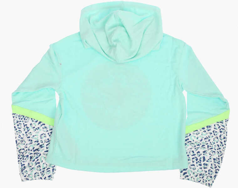 Bluze de trening Converse All Star Chuck Taylor Animal Details Hoodie Light Blue Baieti (BM 8911775) 3