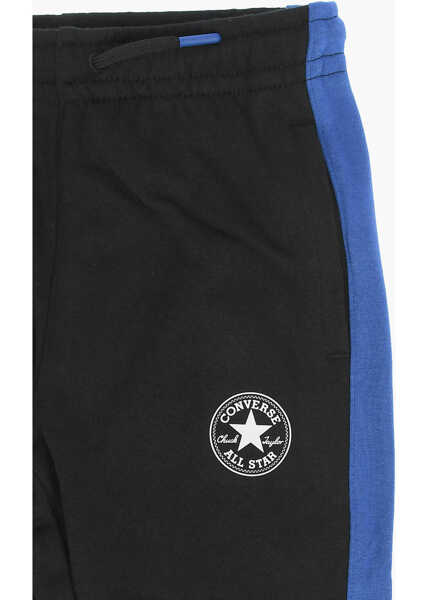 Pantaloni casual Converse All Star Chuck Taylor Contrasting Side Band 2 Pockets Jogger Black Baieti (BM 8911781) 2