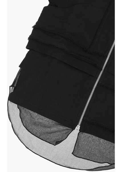 Hanorace Diesel Hooded Sture Sweatshirt With Zip Closure Black Baieti (BM 8911907) 4