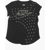 Tricouri Crew-Neck Futura Swoosh Glide T-Shirt With Glittery Logo Baieti