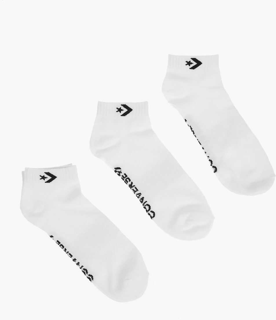 Sosete Converse Logo Embroidered 3 Socks Set White Fete (BM 8912003) 3