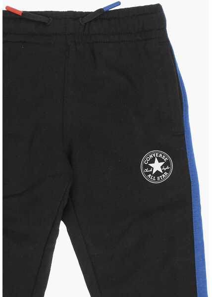 Pantaloni casual Converse All Star Chuck Taylor Contrasting Side Band 2 Pockets Jogger Black Baieti (BM 8912015) 2