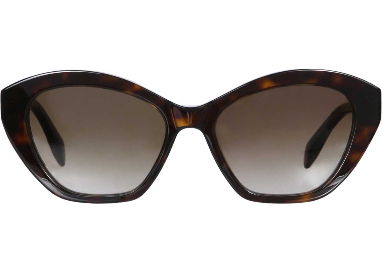 Alexander McQueen Cat Eye Selvedge Sunglasses BROWN