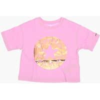 Tricouri Converse All Star Chuck Taylor Maxi Golden Printed Patch Shiny Boxy T