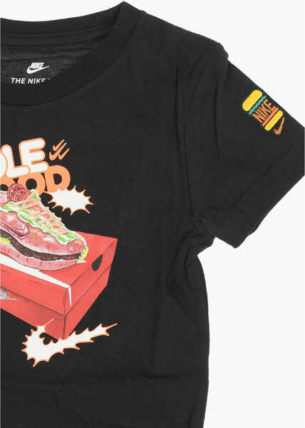 Tricouri Nike Crew-Neck Sole Food T-Shirt With Print On The Front Black Baieti (BM 8912351) 2