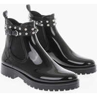 Botine Pvc Chelsea Boots With Studs Femei