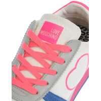 Pantofi sport Moschino Dama - Sneakers Moschino Love Suede Leather Details Walk 25 Sneakers With Fluo Laces Multicolor Femei (BM 8913980) - B-mall.ro