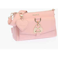 Genti tip postas Love Golden Details Faux Leather Crossbody Bag Femei