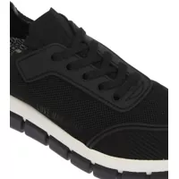 Incaltaminte Moschino Dama - Sneakers Moschino Love Perforeted Fabric Tassel 50 Sneakers With Track Sole Black Femei (BM 8914016) - B-mall.ro