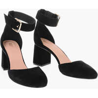 Pantofi stiletto 7Cm Suede Leather Ankle-Strap Pumps Femei