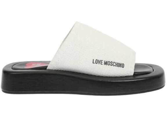 Papuci Moschino Love Two-Tone Row30 Sabot Black & White Femei (BM 8914502) 3