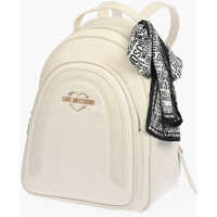 Rucsacuri Love Crocodile Effect Faux Leather Backpack With Neckerchief Femei