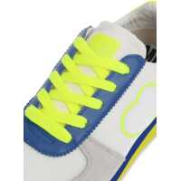 Pantofi sport Moschino Dama - Sneakers Moschino Love Suede Details Walk25 Low-Top Sneakers With Fluo Laces Multicolor Femei (BM 8914688) - B-mall.ro