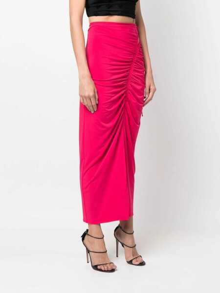 Fuste casual Self-Portrait Jersey Skirt FUCHSIA Femei (BM 8915474) 3