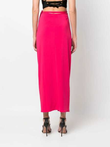 Fuste casual Self-Portrait Jersey Skirt FUCHSIA Femei (BM 8915474) 4