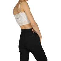 Imbracaminte Vision of Super Dama - Bluze Vision of Super Pailsey Pattern Crop Top BEIGE Femei (BM 8915477) - B-mall.ro