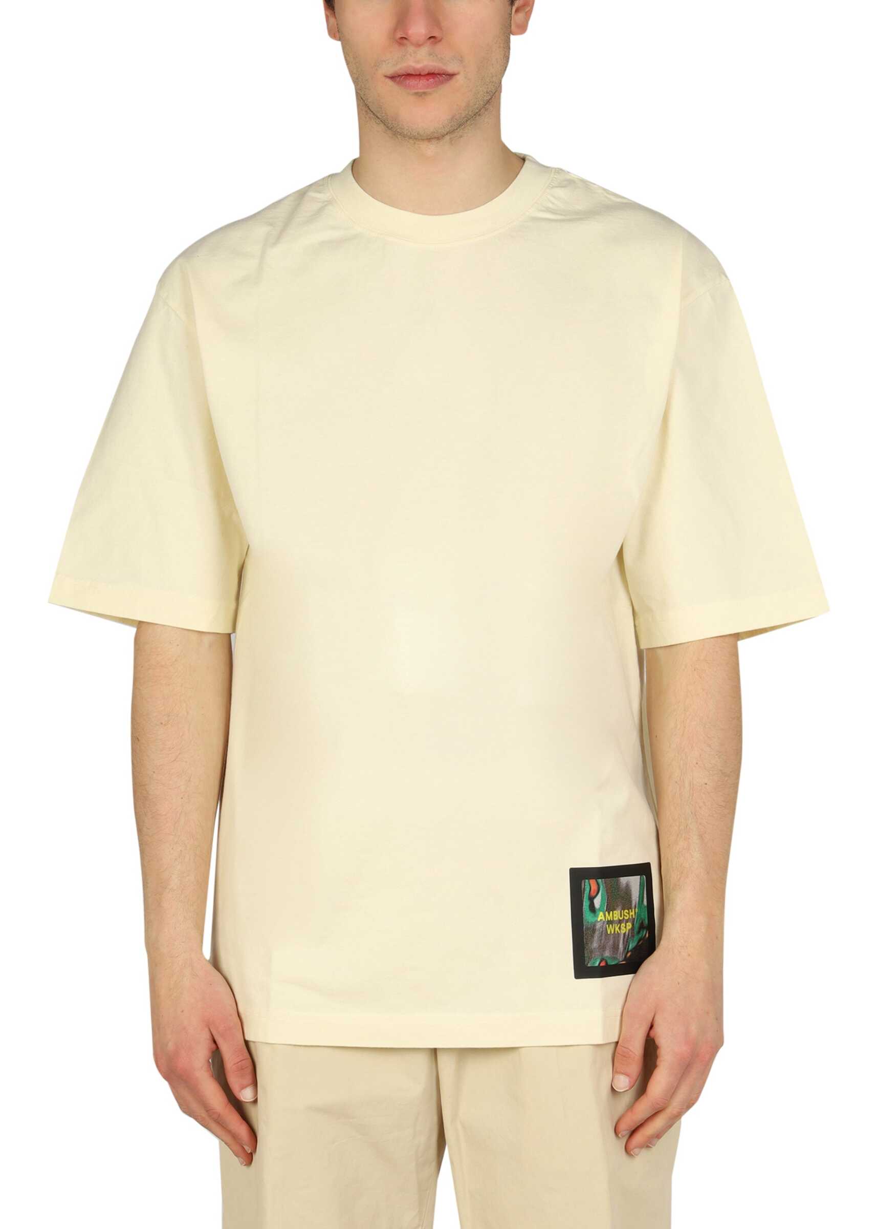 AMBUSH Logo Patch T-Shirt WHITE