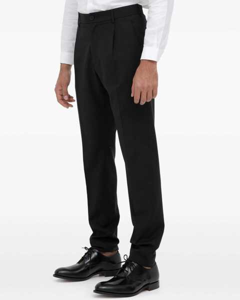 Pantaloni casual Tonello Wool Trousers BLACK Barbati (BM 8915708) 2