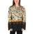 Maison Margiela Mm0 Hidden Closure Geometric Patterned Jacket With Belt Multicolor