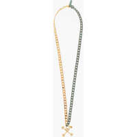 Coliere Two-Tone Arrow Chain Necklace With Pendant Barbati