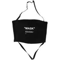 Accesorii Solid Color Quote Face Mask With Print Barbati