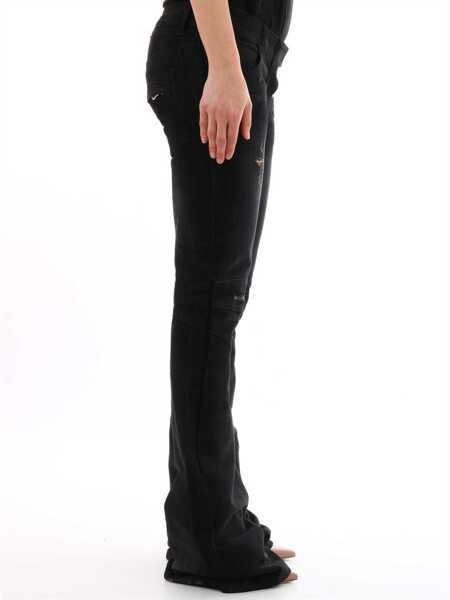 Blugi evazati Balmain Flared Jeans Dark Denim Black Femei (BM 8928096) 6