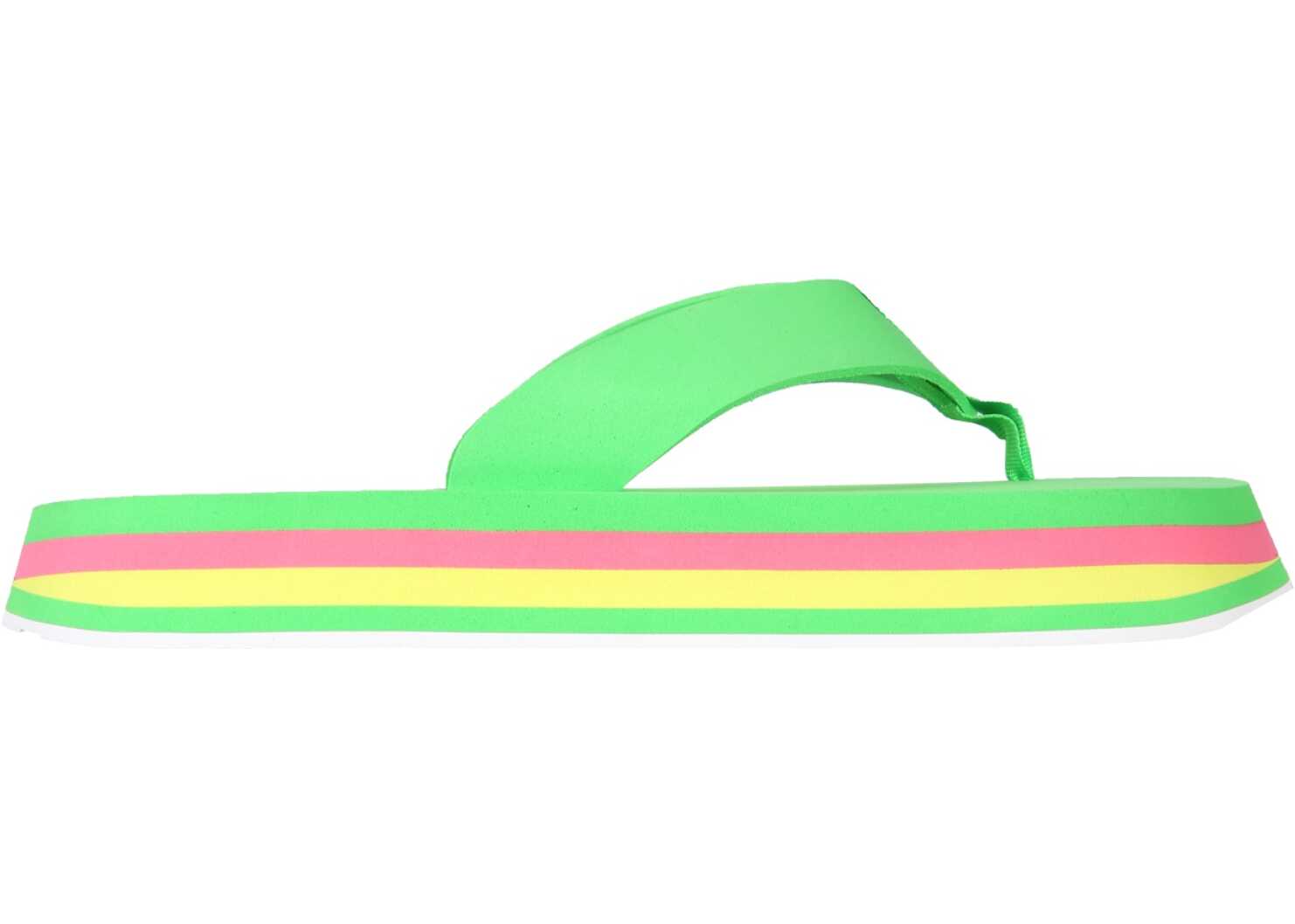MSGM Thong Sandals GREEN