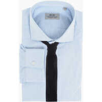 Camasi elegante Cc Collection Distressed Popeline Cotton Shirt Barbati
