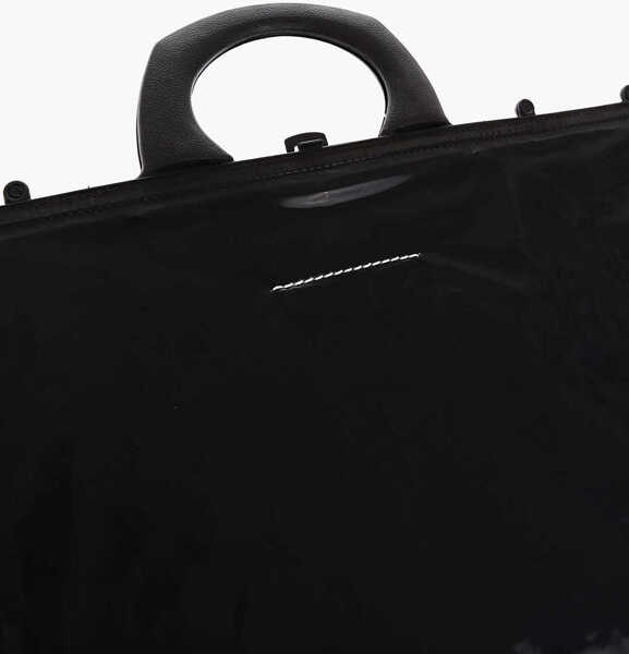 Genti de mana Maison Margiela Mm6 Plastic Otb Shopper Bag Black Femei (BM 8930138) 2