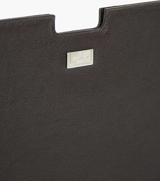 Huse mobil & tablete CORNELIANI Leather Tablet Holder With Logo Brown Barbati (BM 8930162) 4