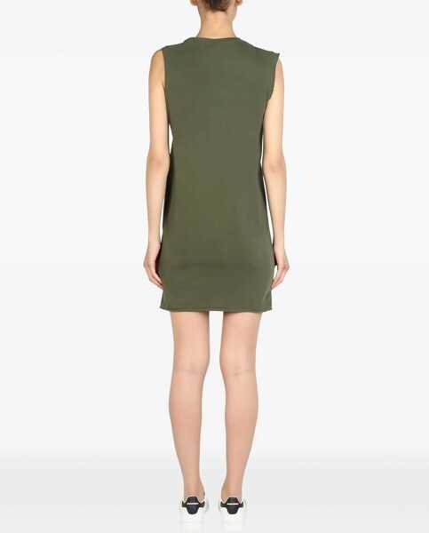Rochii casual DSQUARED2 Mini Round Neckline Dress GREEN Femei (BM 8931869) 2