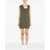 DSQUARED2 Mini Round Neckline Dress GREEN