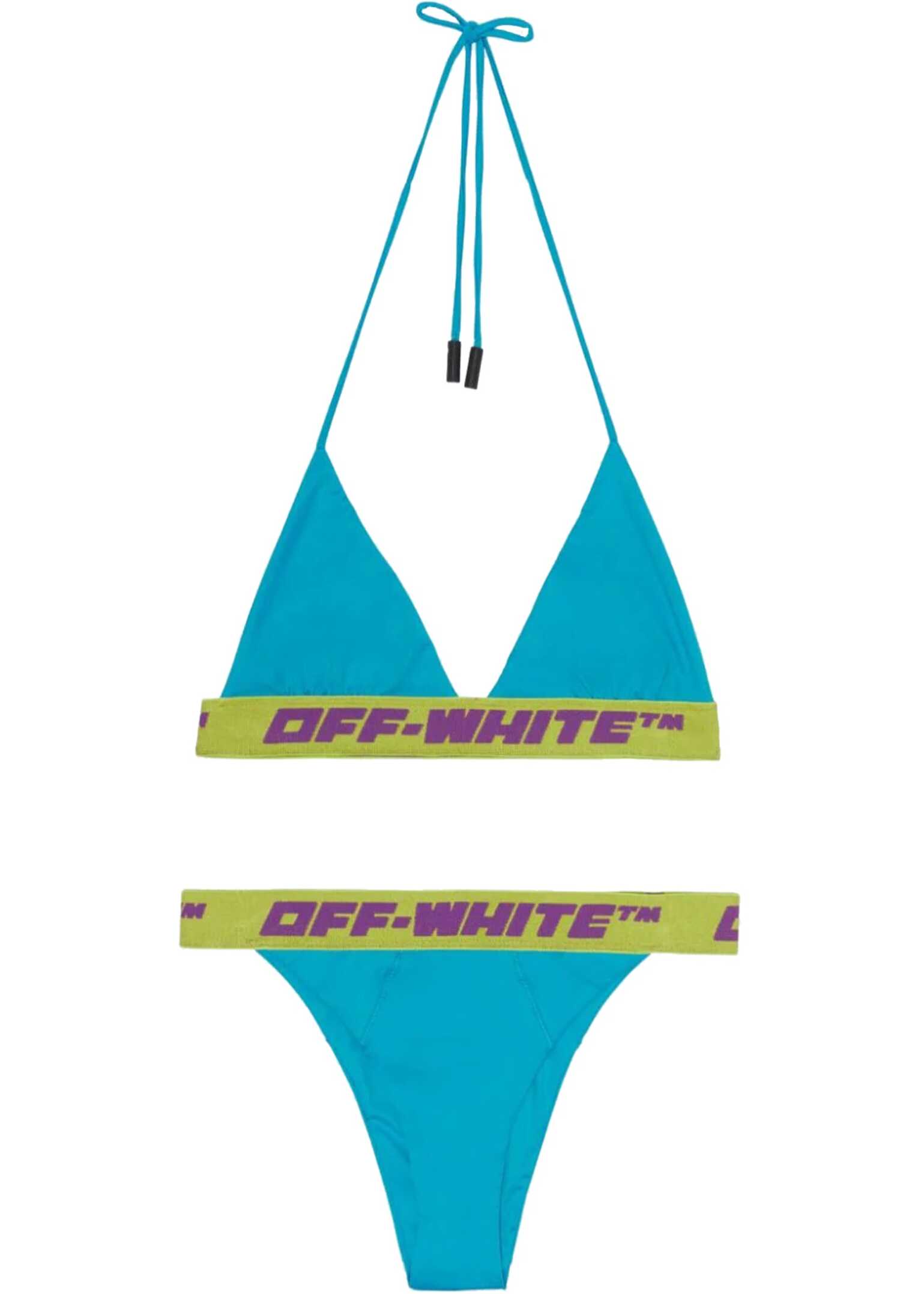 Off-White Bikini Logoed Band Swimsuit BABY BLUE image