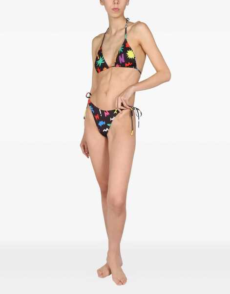 Bikini Moschino All Over Print Bikini Briefs BLACK Femei (BM 8932010) 5
