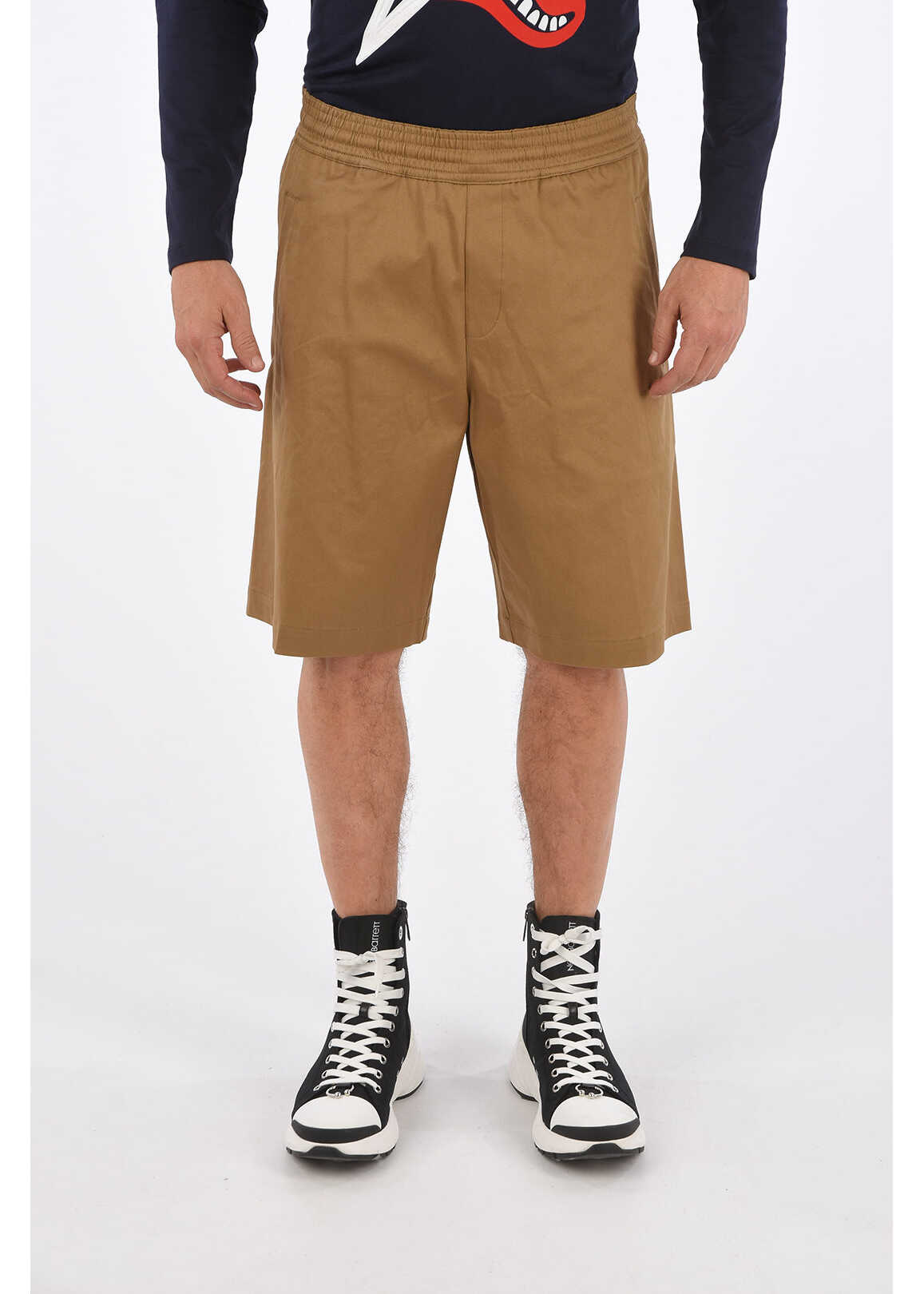 Neil Barrett Drawstring City Shorts Brown