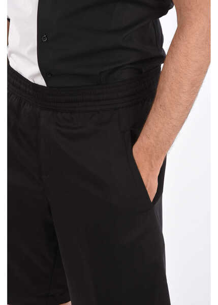 Pantaloni scurti Neil Barrett Drawstring City Shorts Black Barbati (BM 8932325) 3