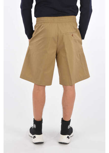 Pantaloni scurti Neil Barrett Drawstring City Shorts Beige Barbati (BM 8932328) 2
