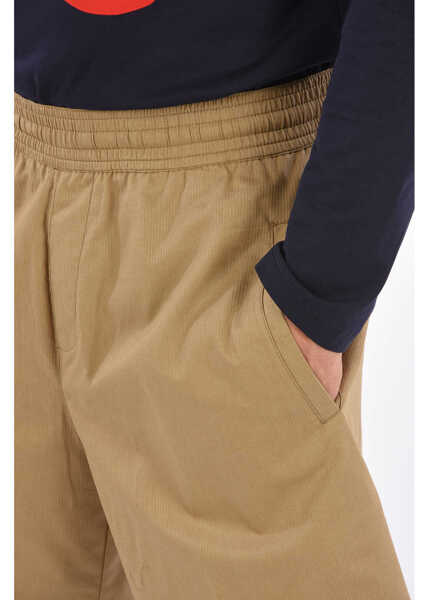 Pantaloni scurti Neil Barrett Drawstring City Shorts Beige Barbati (BM 8932328) 3