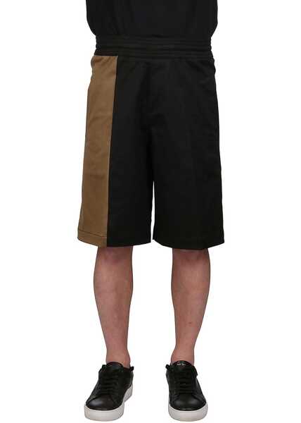 Pantaloni scurti Neil Barrett Two Tone Oversized Workwear Shorts Beige Barbati (BM 8932331) 2